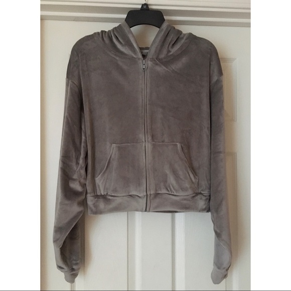 SKIMS Velour Hoodie in Smoke Large L NWT - Picture 10 of 15